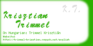 krisztian trimmel business card